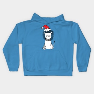 Christmas lion Kids Hoodie